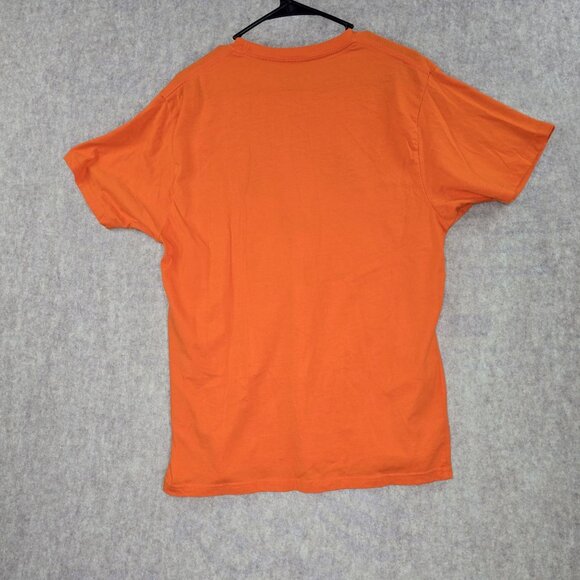 Halloween Pumpkin Face T-Shirt Large Orange Way To Celebrate! Cotton Polyester - Picture 2 of 7